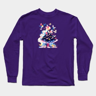 Psychedelic Kawaii Fairy #3 Long Sleeve T-Shirt